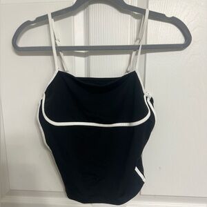 Black and white tank top